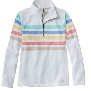 NWT L.L. Bean Sweatshirt - Peaks Island Quarter-Zip Pullover - 100% cotton